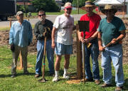 Community Garden Fencepost Installation